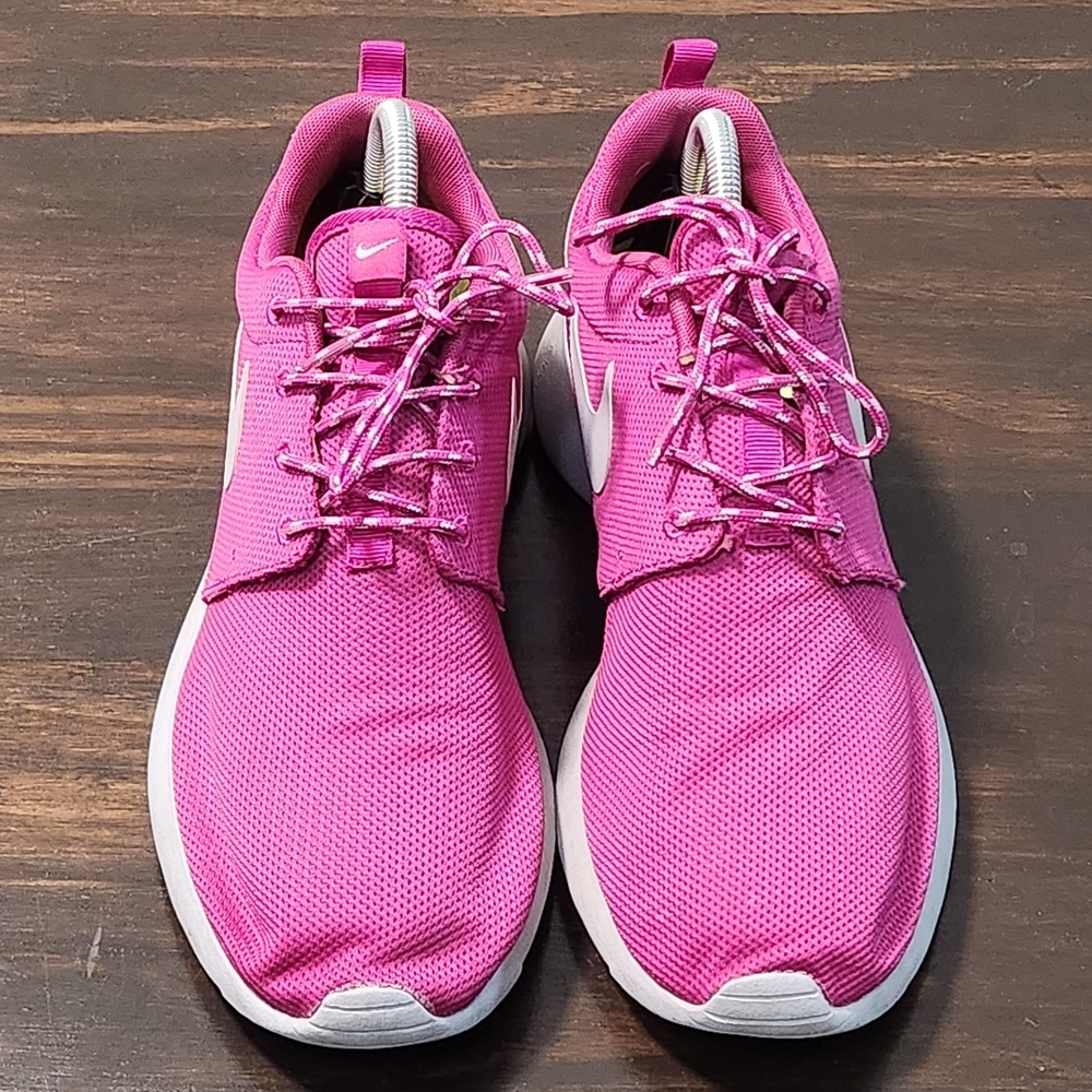 Nike Roshe One 511882-601 Women’s 9 Pink Gray Mesh Sneakers - Picture 4 of 7